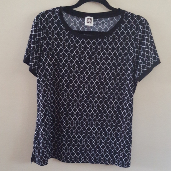 Anne Klein Short Sleeve Top, Medium - Picture 1 of 6